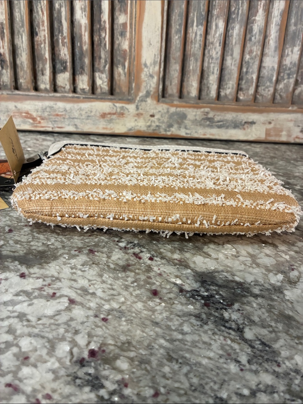 Patricia Nash Ebbe Woven Straw Cassini Wristlet - Picture 6 of 8